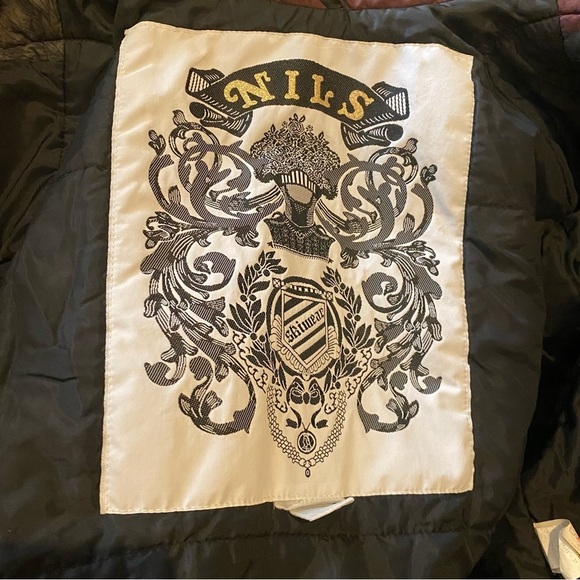 Vintage NILS Women Floral Patterned Silver Hardware Ski Jacket Size Small - Picture 9 of 12